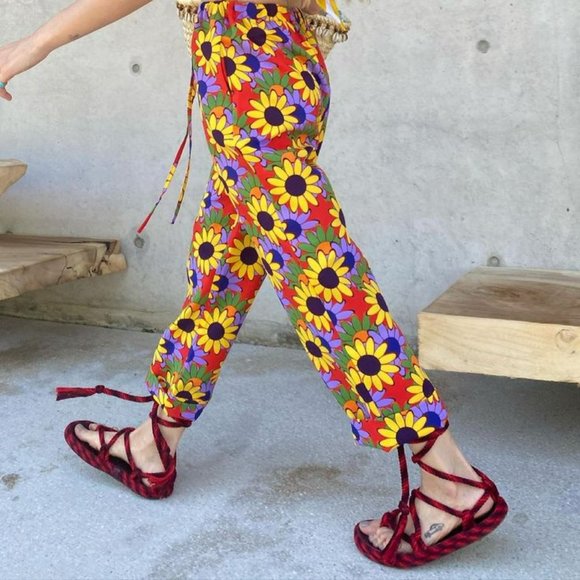 la veste Pants - la veste sunflower print powers pants
